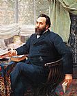 Vlaho Bukovac Portrait of Baltazar Bogisic painting